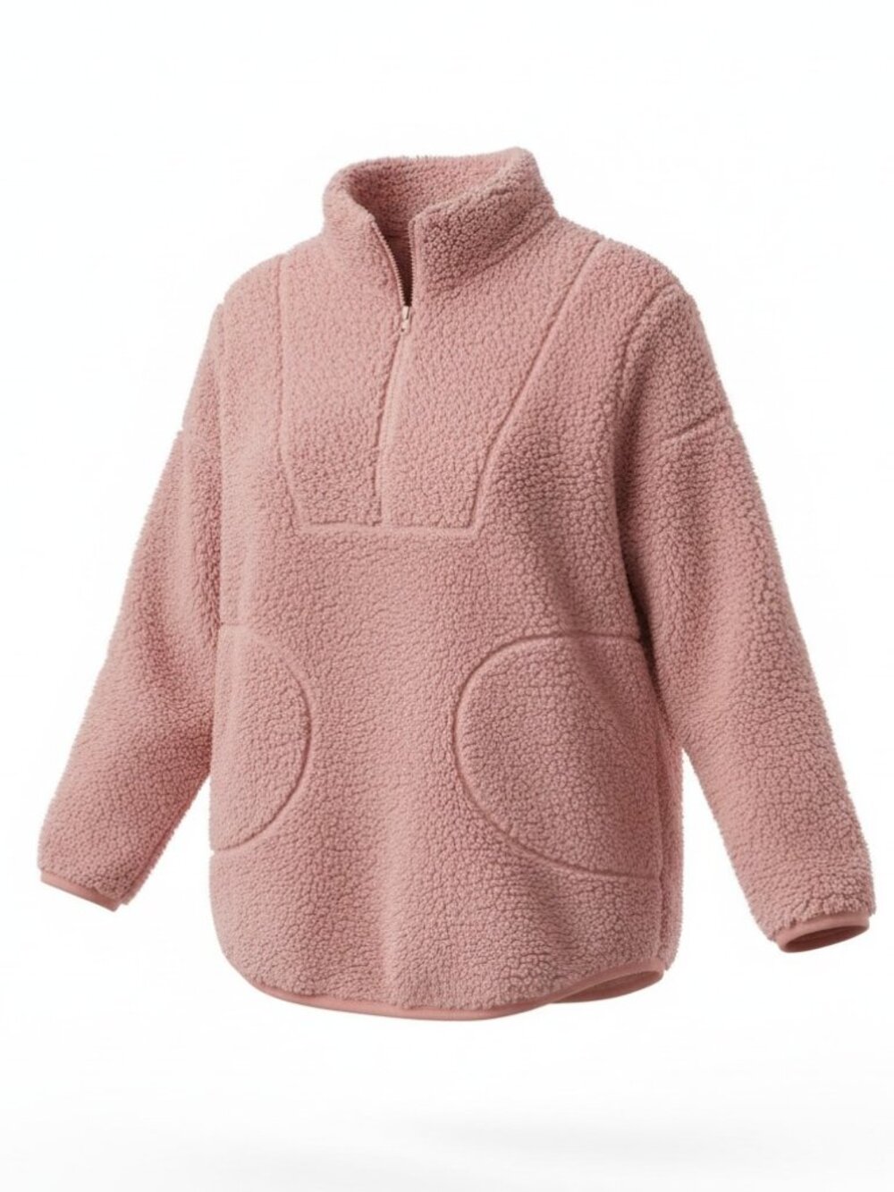 Smash and Tess X Kaitlyn Bristowe Rose Pink Fireside Teddy Pullover Sweater Sz M